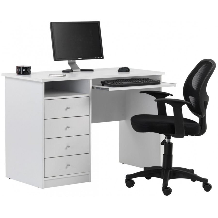 Marymount White Home Office Desk